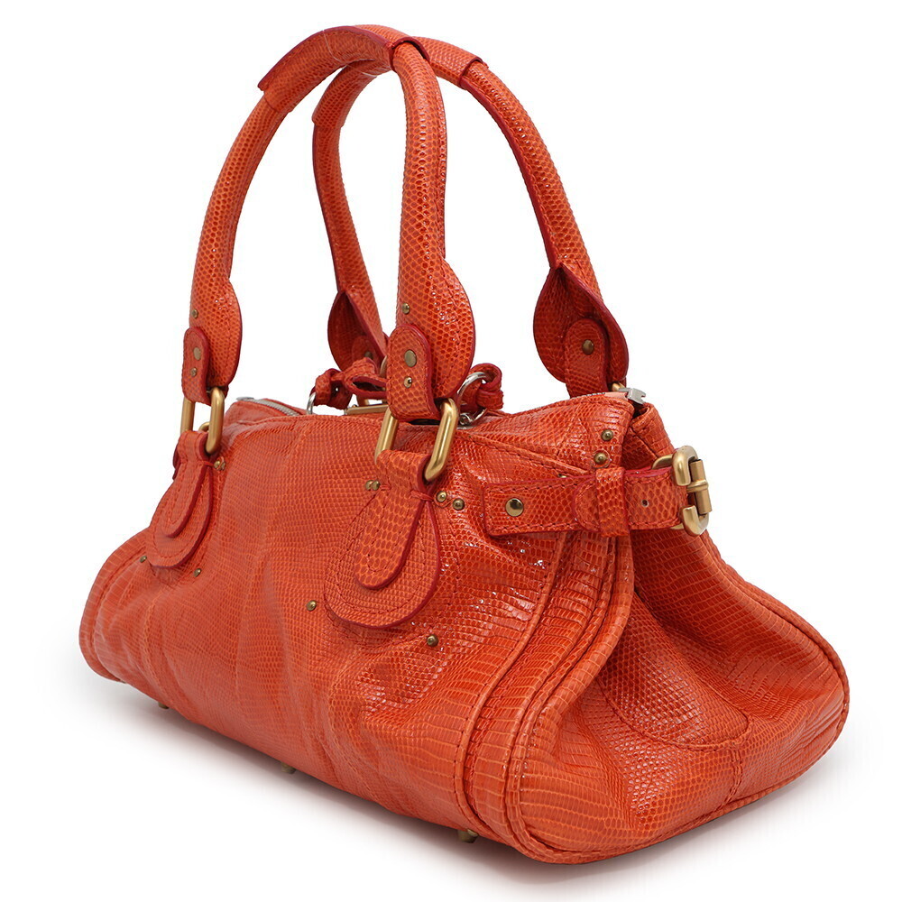 Chloe Paddington Lizard Handbag Bag - Picture 2 of 7